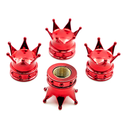 4 Bouchons de Valve Couronne