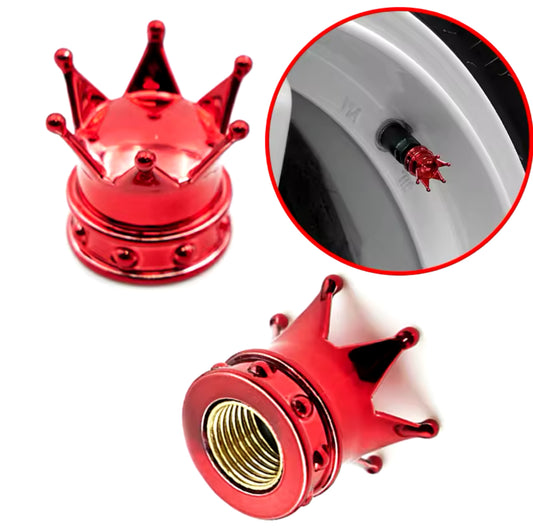 4 Bouchons de Valve Couronne