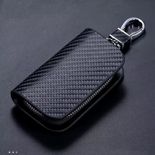 Porte-clés Similicuir Carbone