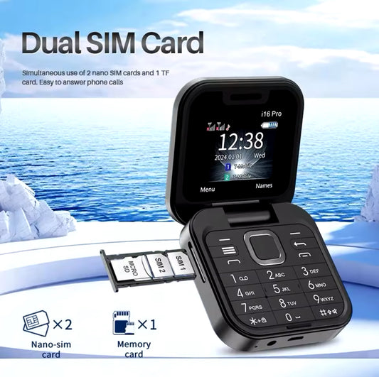 Téléphone Pliant Mini LED