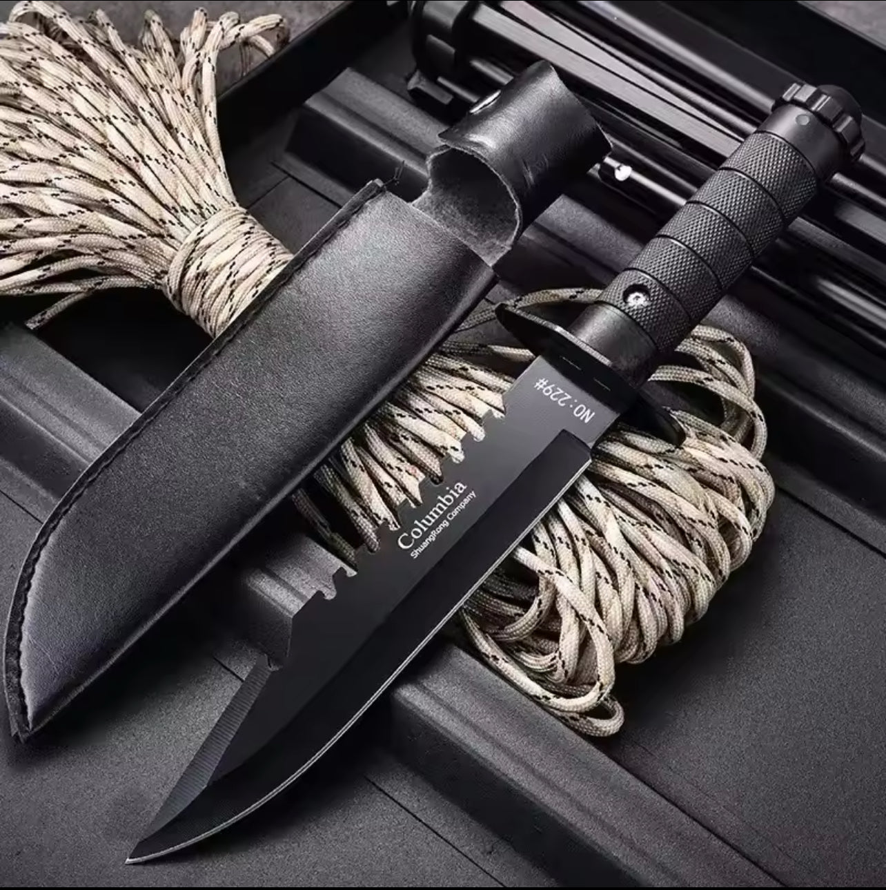 Couteau Tactique Columbia avec Étui