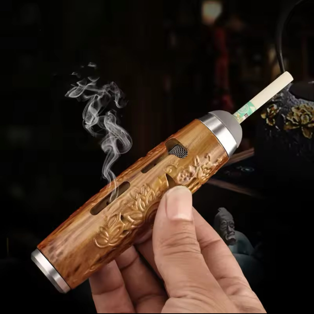 Cendrier avec filtre à fumée