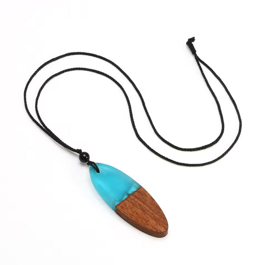 Collier bois et résine