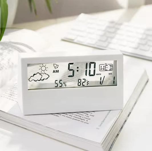 Horloge Numérique Météo Intégrée