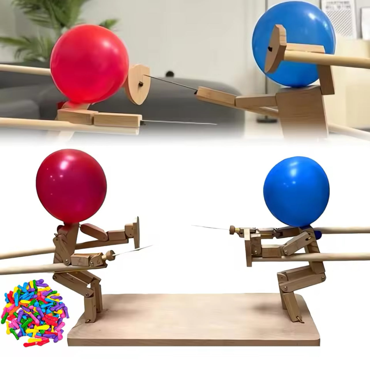 Jeu de Combat Médiéval en Bois