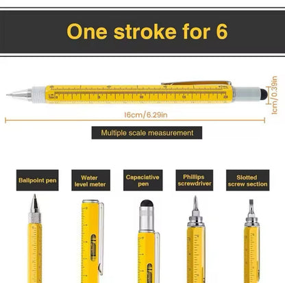 Stylo Multifonction Pratique Jaune