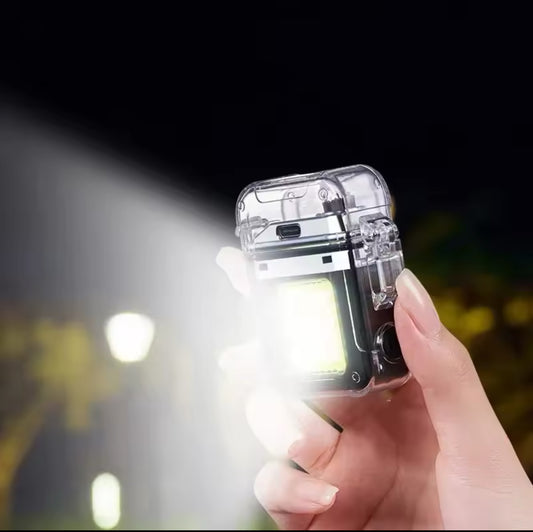 Briquet Électrique Double Arc avec Lumière LED