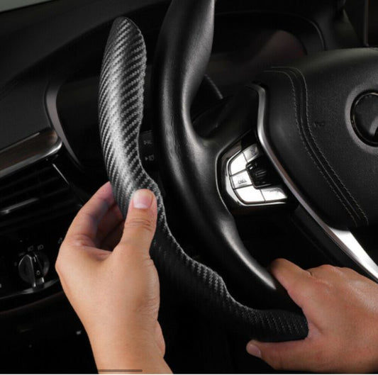 Couvre Volant en Fibre de Carbone Noir Mat