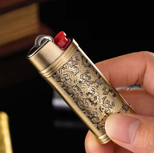 Fourreau Métallique pour Briquet BIC – Design Vintage
