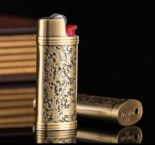Fourreau Métallique pour Briquet BIC – Design Vintage