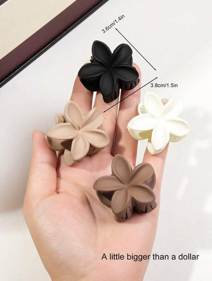 4 Mini Pinces Fleurs