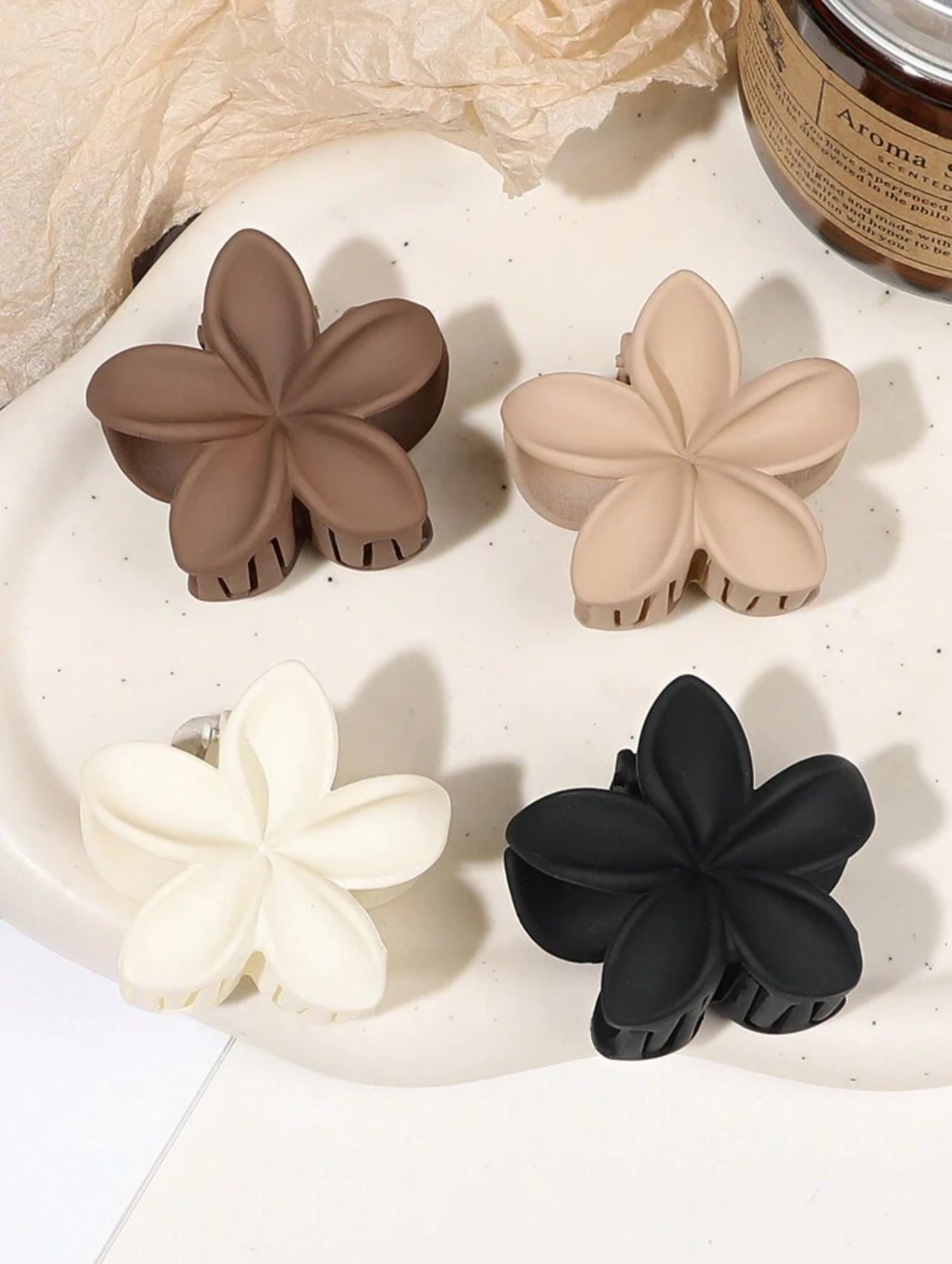4 Mini Pinces Fleurs