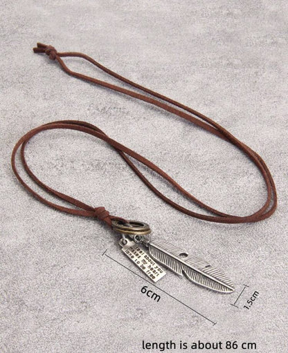 Collier Plume Vintage