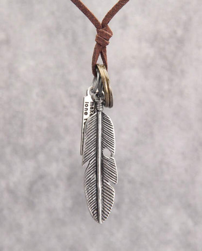 Collier Plume Vintage