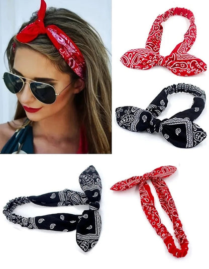 2 Bandeaux Nœud Bandana