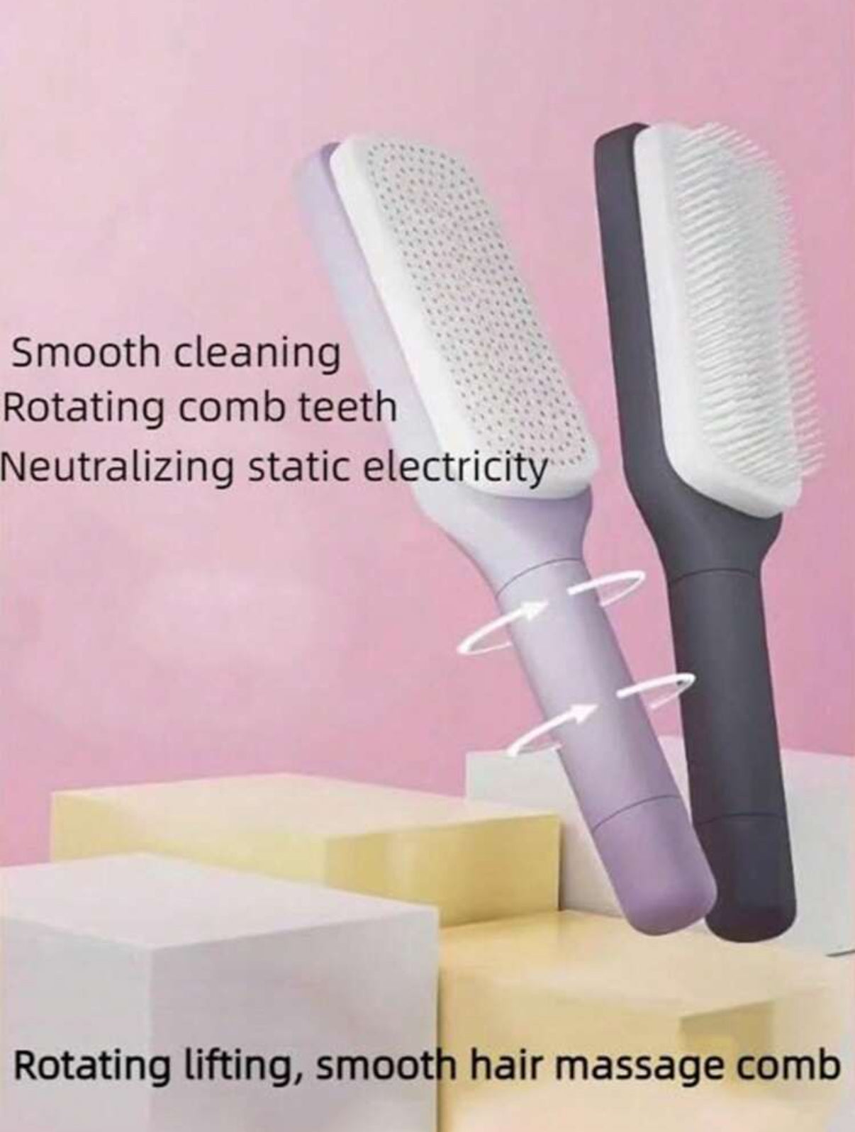 Brosse Auto-Nettoyante Rotative
