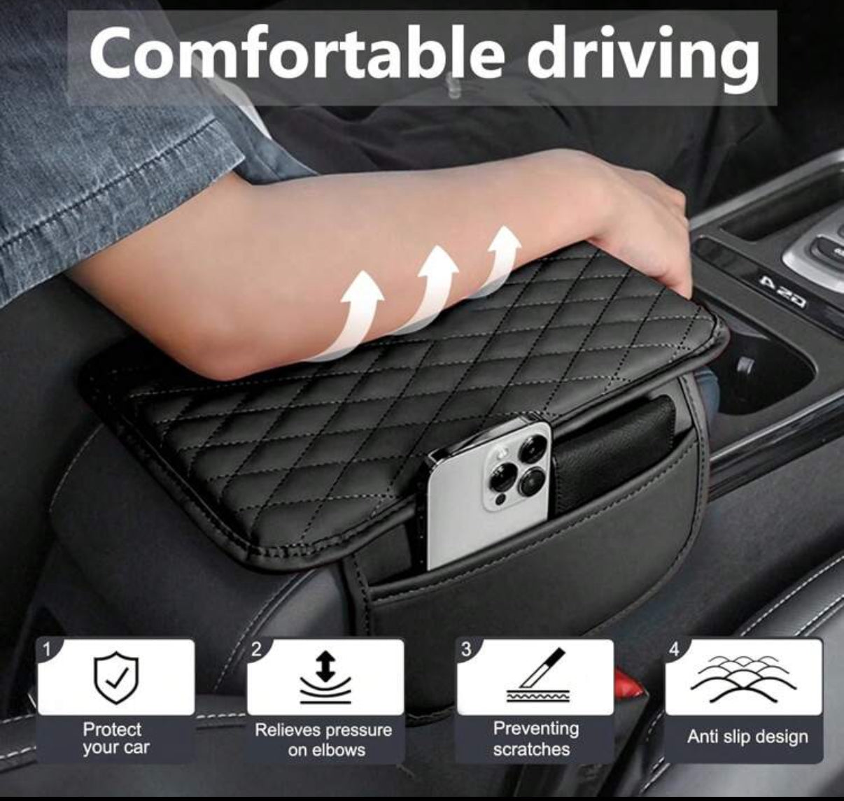 Coussin Accoudoir Voiture