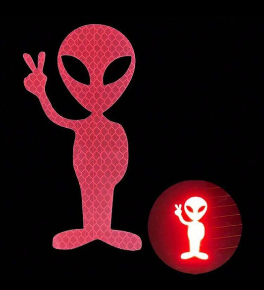 Sticker Alien Réfléchissant