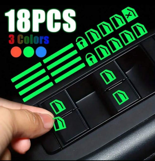 Autocollants Lumineux- 16 pièces