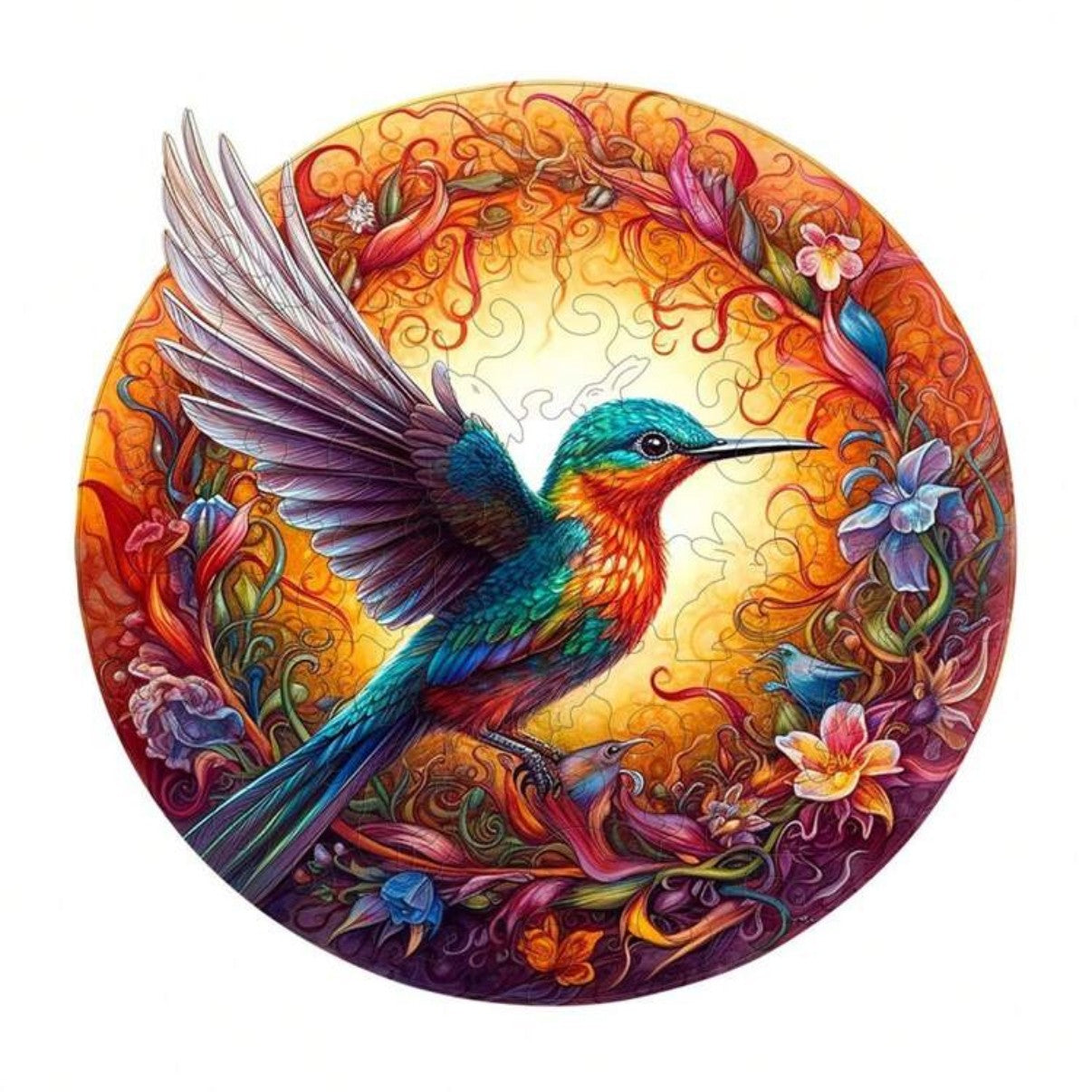 Puzzle Colibri Fleuri