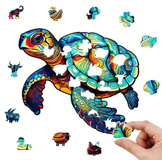 Puzzle Tortue Colorée