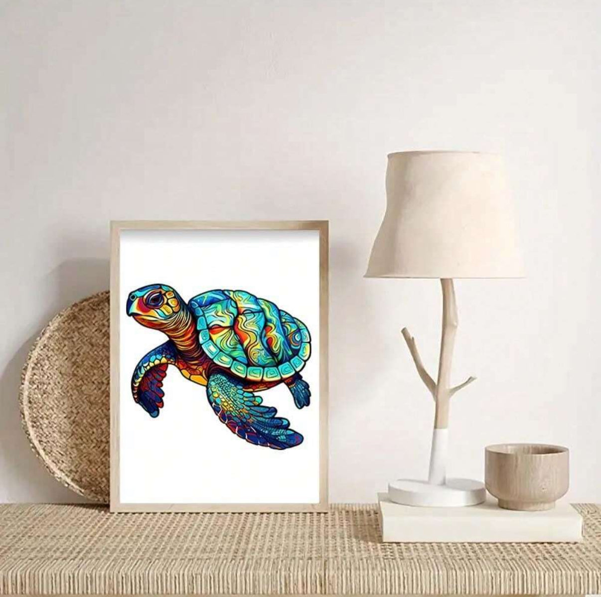 Puzzle Tortue Colorée