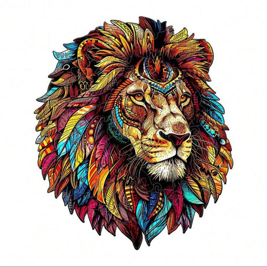 Puzzle Lion Artistique