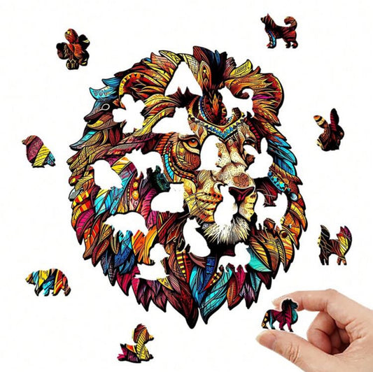 Puzzle Lion Artistique