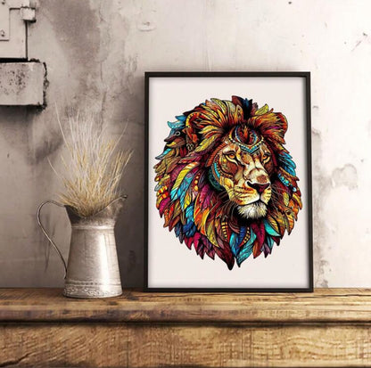 Puzzle Lion Artistique