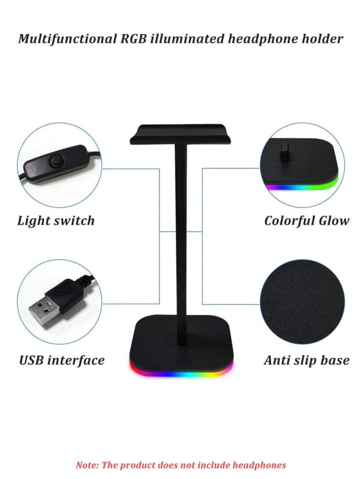 Support Casque RGB