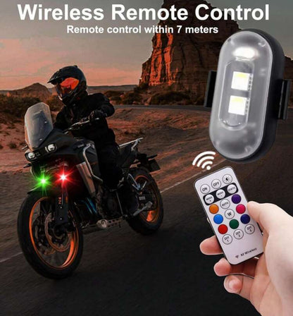 2 LED Moto avec Télécommande