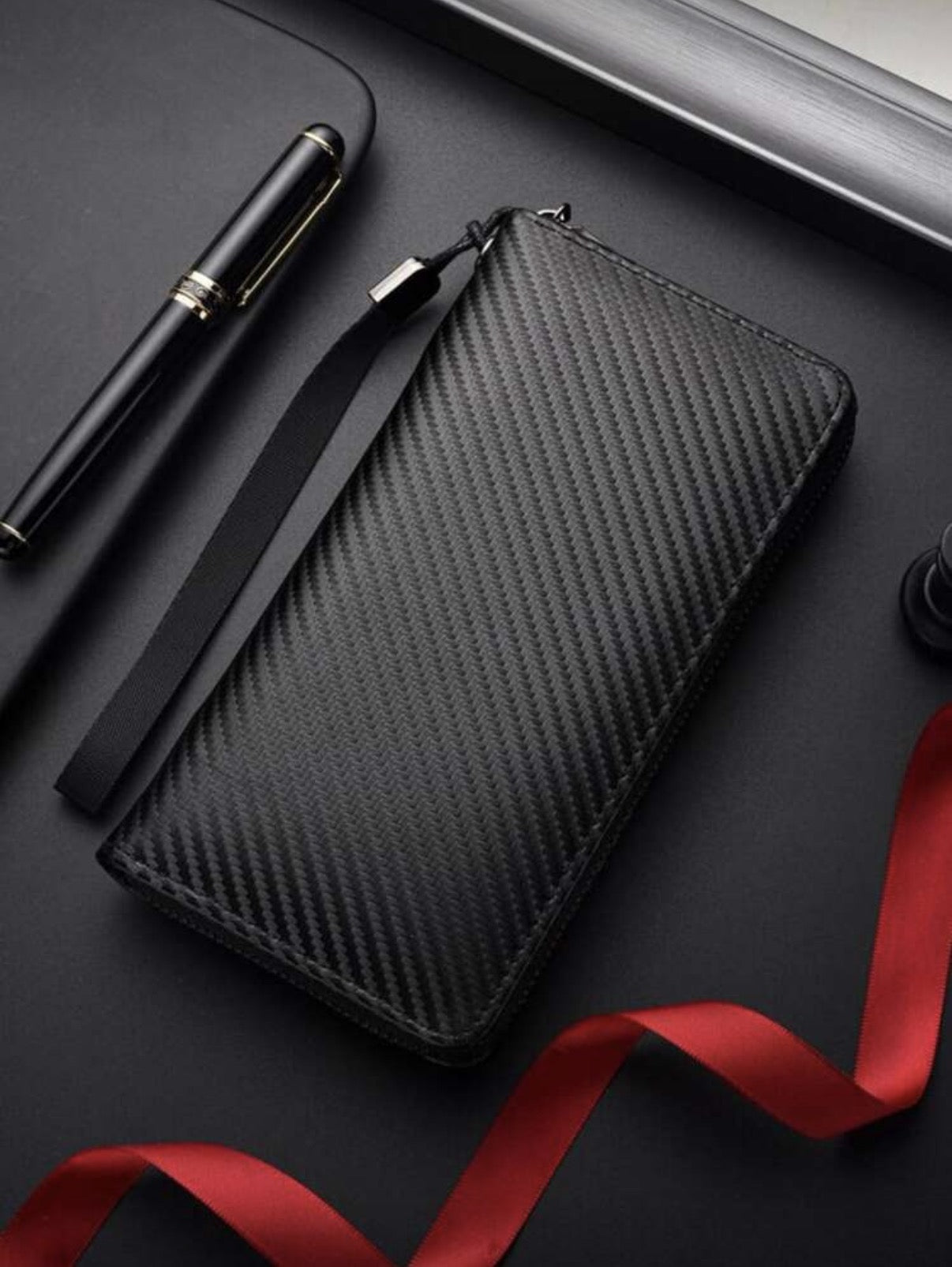 Portefeuille Carbone RFID