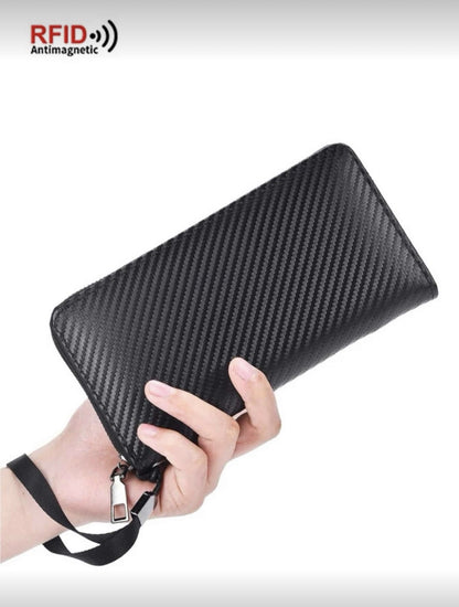 Portefeuille Carbone RFID