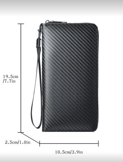 Portefeuille Carbone RFID