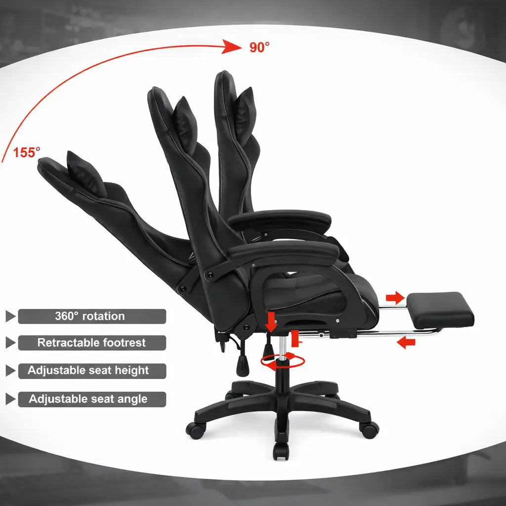 Chaise Gaming Reposepieds