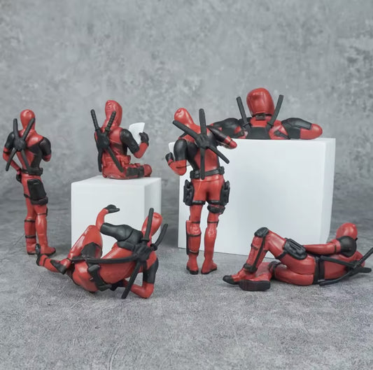 6 Figurines Deadpool