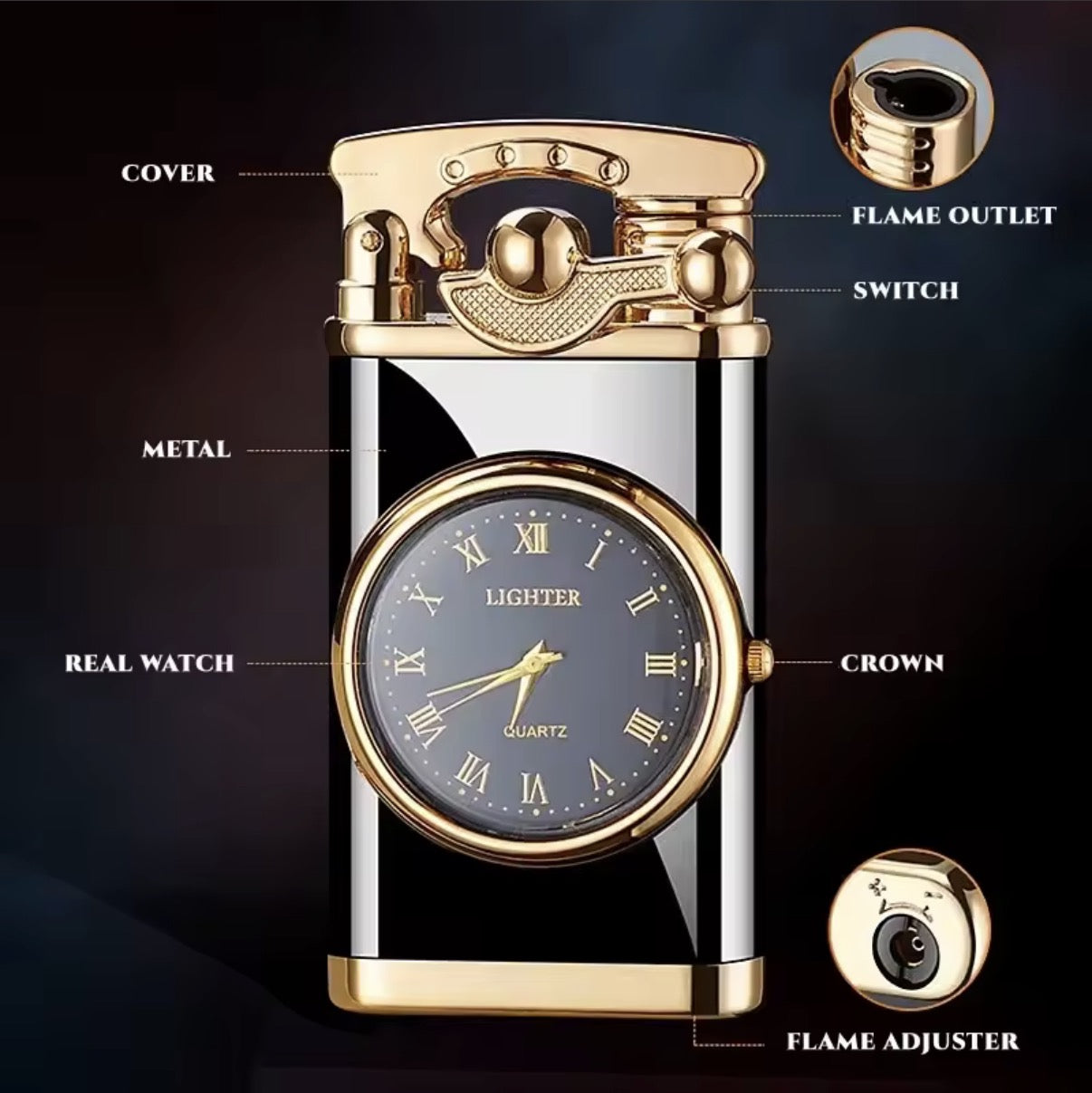 Briquet Montre Vintage