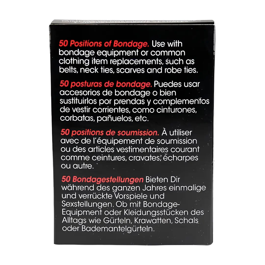 Cartes Positions Bondage