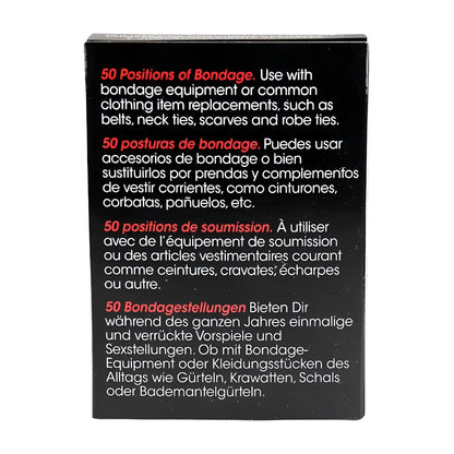 Cartes Positions Bondage