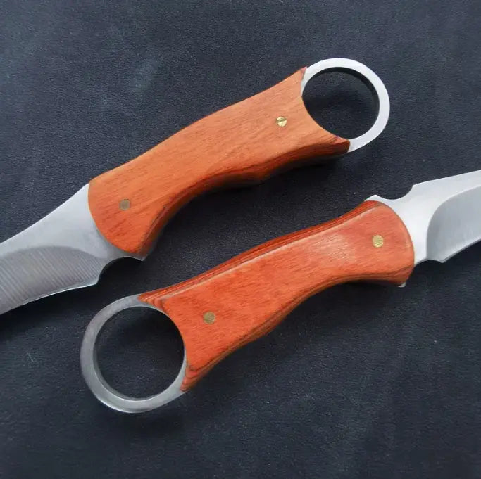 2 Couteaux Karambit Bois