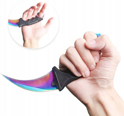 Couteau Karambit Arc-en-Ciel